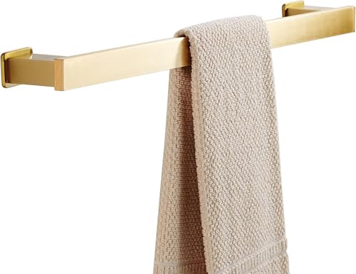 Porte-serviettes de bain doré de 60 cm pour une douche moderne et ordonnée