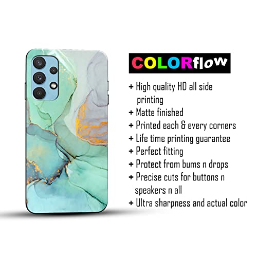 Image of COLORflow Back Cover Compatible with Samsung Galaxy A23 4G / A23 5G | Beautiful Green Marble | Designer Printed Hard CASE Bumper Back Cover Compatible with Samsung A23 4G / A23 5G
