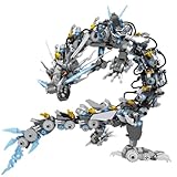 HONLANCH Dragon Series Black Mechanical Hurricane Dragon Building Blocks Set (1390Pieces)-Toys Gifts for Kids and Adults