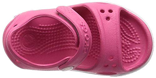 Sandália, Crocs, Crocband II Sandal OS Kids, Paradise Pink/Carnation, 31, Criança Unissex
