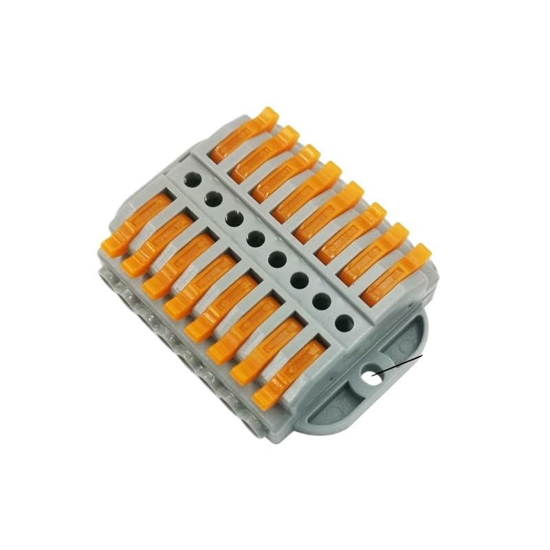 30/50/100PCS Wire Connector 8 pin Docking Fast Wiring Conductors Push-in Terminal Block Electrical Equipment(50 PCS)