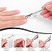 Sibba 6 Packs Cuticle Trimmer with Pusher Professional Stainless Steel Cuticle Nippers Cutter Clippers and Cuticles Remover Manicure Tools for Fingernails Toenails Silver Manicure Pedicure Nail Tools