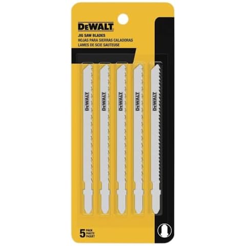 DEWALT 4-Inch 6 TPI Fast Wood Cut Jig Saw Blade Cover