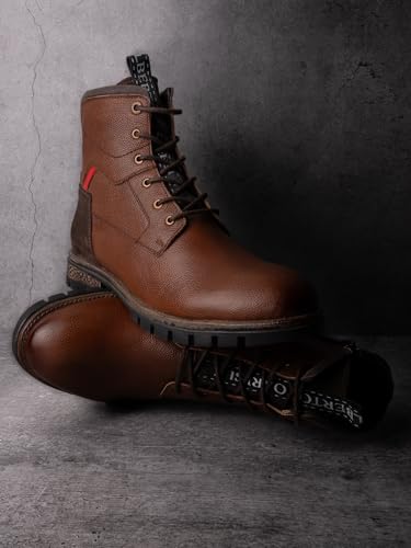 Image of ALBERTO TORRESI Headon Series Devl558 Mild Leather Lace Up Boots