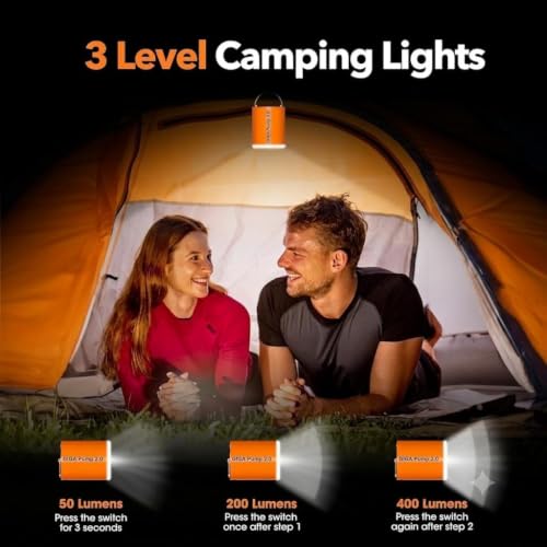 Image of USB Rechargeable Electric Mini Air Pump with LED Camping Lantern