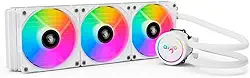 Water Cooler Aigo AC SE 360 Rainbow | 360 mm Branco | Radiador Triplo | ARGB | ACSE360-WH