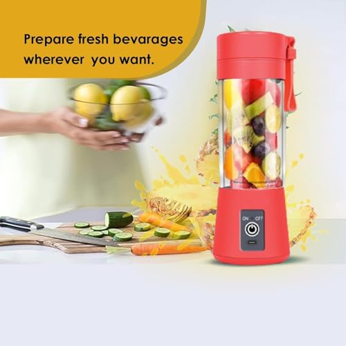 Image of Portable Blender, Mini Personal Blender Bottles for shakes and smoothies, Cordless with USB Rechargeable To Go Mixer Electric juicer Cup for Fruit Juice Protein mixes Travel Juice Maker