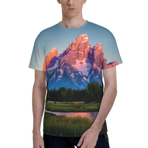 T-shirt confortable Grand Teton National Park vêtement graphique respirant