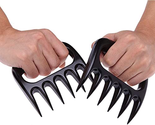 LIDOUK Meat Shredder Claws for Shredding, Handling & Removing Meat, BBQ Grill Accessories, Kitchen Cooking Gifts (ABS, Black, Nylon, 1 Pair) - Image 2