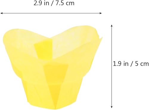 Miniatura 2 de Cabilock Forros de papel resistentes al calor, 100 unidades, envoltorios de magdalenas, a prueba de grasa, antiadherentes para almacenamiento de