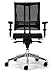 Nowy Styl NET-MOTION Arbeitsdrehstuhl Ohne Kopfstütze, Schwarz