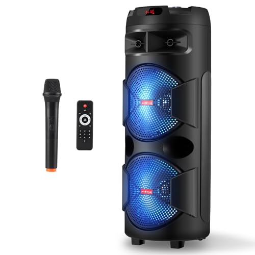 ROXAAN Dual 12'' Wireless Party Bluetooth Speaker with...