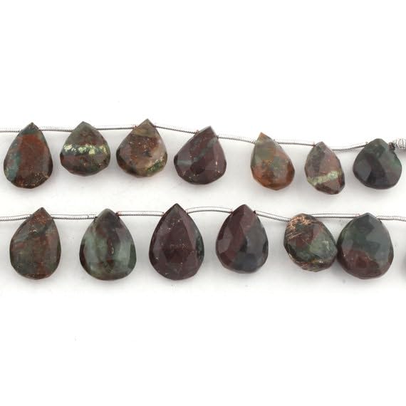 Chrysoprase bio en poire LKBEADS pour sublimer vos bijoux bohèmes d'été SB2070