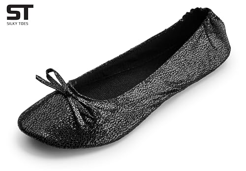 Image of Silky Toes Foldable Flat Shoes for Women | Portable Ballet Flats for Weddings, Parties, Events, Travel |Comfortable Cushioned