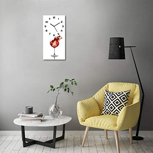 Horloge en verre de sécurité Tulup 30x60cm, impression haute définition et design sur pied - 4