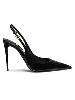 Amazon.com: Dolce&Gabbana, 101MM Patent Leather Slingback