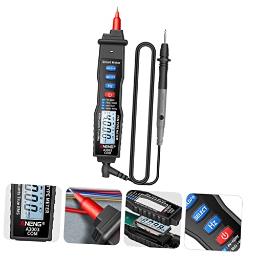 TEHAUX 3 Pçs Medidor Digital Para Eletricista Display Caneta Loja Tensão Casa Tipo Ac Resistência Ha
