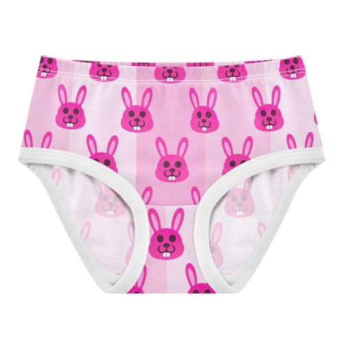 Cotton Toddler Underwear Floral Stripe Pink Rabbit Animal Panties Little Girl Bright Undies Kids Briefs 2t