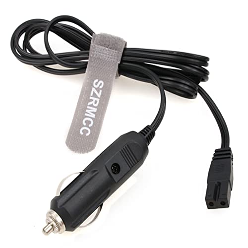 CGEAMDY Cavo Accendisigari 2m 12/24V Per Frigorifero Portatile - Con Interruttore, Universale Per Mini Frigo E Borsa Frigo Elettrica - 3