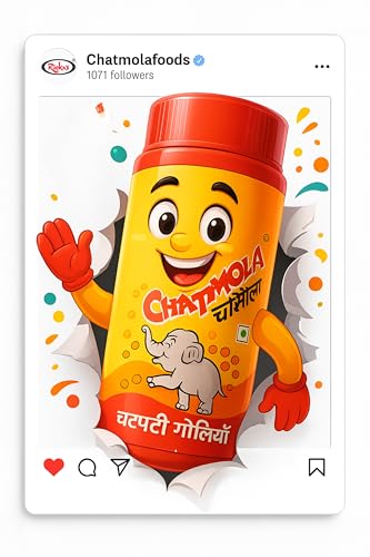 Rinka’s Chatmola Box – 30 Bottles, 480 g | Chatmola Goli | Chatpati Goliyan | Khatti Meethi Pills | Kala Khatta Masala | Tangy Sweet & Sour Digestive Candy