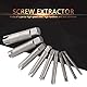 Gebrochener Gewindebohrer aus Schnellarbeitsstahl Gebrochener Schraubenabzieher Schraubenabzieher A B C 3 Optionales Set(9Pcs)