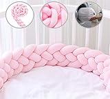 Icegrey Trenza Protector de Cuna 4 Trenzada Bebe Parachoques