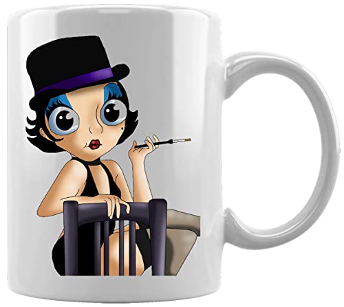 La vie est un Cabaret Tasse en Céramique Blanche De Bureau Tasse Thé Café à La Maison Ceramic White Mug