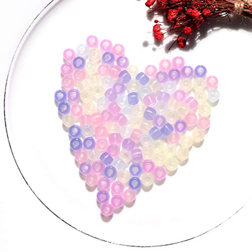 Ciieeo Uv Color Changing Beads 1000Pcs Multi 7 Colors Uv Reactive Beads Glow in The Dark for DIY Jewelry Making and Craft Projects - Image 4