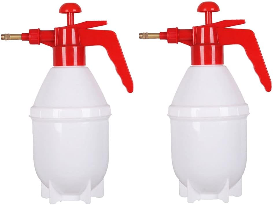 YARNOW 0.8L Handheld Pressure Watering can with Adjustable Nozzle Fine Mist Spray Bottle for Indoor and Outdoor Gardening Lawn Care