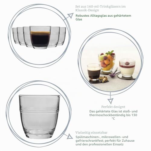 Durelex 1016ab06 Gigogne Tumbler, 5,66 oz., 16 cl, Packung von 6 – Ansicht 3
