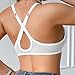 Womens Sexy Front Closure Bras No Underwire Push Up Spaghetti Strap Bra Fashion Everyday Bralette White