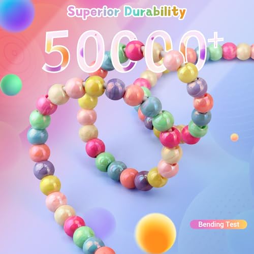 Image of Aolcev USB C Cable for iPhone Charging Cord 3.3FT 2 in 1 Multi Cute Beaded Phone Charger [MFi Certified] USB A to USB C Fast Charging Cable Type C Charger Cord for iPhone 17 16 15 Pro Max iPad Colored