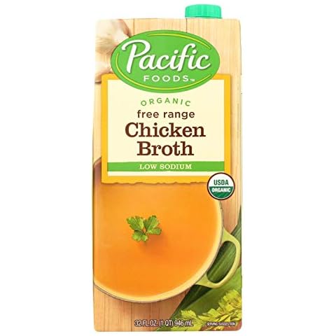Pacific Natural Foods Free Range Chicken Broth - Low Sodium - Case of 12 - 32 Fl oz. Cover