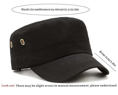 Image of Unisex Basic Cadet Army Caps Everyday Military Style Hat