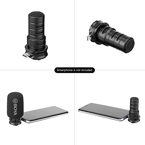 Docooler Boya BY-DM100 Microfone Condensador Cardióide Estéreo Digital Soberbo Som para Android USB