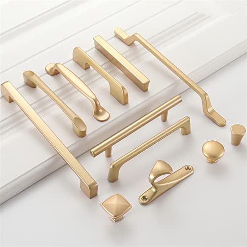 Poignées d'armoire en or mat boutons de tiroir placard cuisine - 5
