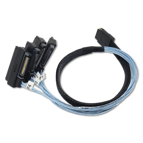 Cable Mini SAS 36P SFF-8087 de alimentación estable para discos duros SFF-8482 2