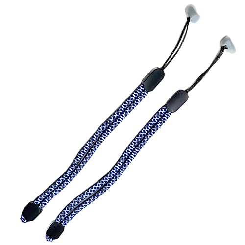 Improved Replacement Reflective Wrist Straps for Oculus Quest 2 Gen Controller, Sturdy Comfy Adjustable Hand Strap for Oculus, Easy Attach White Resin Stopper for Oculus Controllers