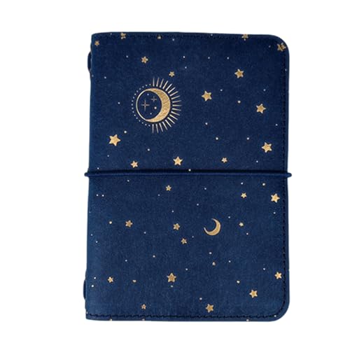 Starry Journal Notebook Elastic String Closure Refillable Binder Notebook女性男性のための解除紙を書いているジャーナル