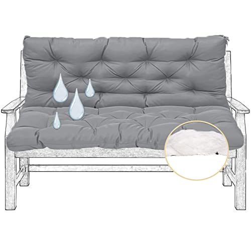 Coussin balancelle dossier imperméable contre assise inconfortable