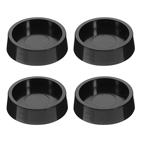 Patins antidérapants pour roulettes de meubles DOITOOL en caoutchouc noir x4 - 2
