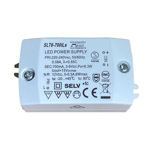 Alimentation LED SLT6-700ILS 6W CV CC pour éclairage constant