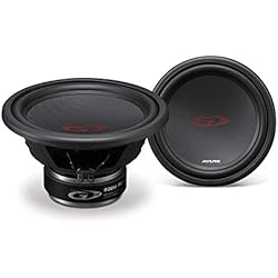 Alpine SWG-1244 - Subwoofer para coche (Pasivo, 250 W, 28-1000 Hz, Terminal, Metal, 172 mm) Negro