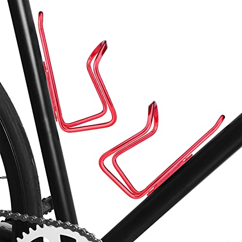 Image of FiveBox Bike Water Bottle Cage, 2Pack Cycling Bicycle Water Bottle Cage Holder Bracket for Mountain Bike MTB Road Bike, Bike Accessories, Made of Lightweight Aluminum Alloy (Red)