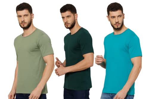 Image of T-Shirt for Men - 100% Cotton Casual T-Shirt | Half Sleeve, Round Neck 4 Way Stretch Fabric | Slim Fit T-Shirt