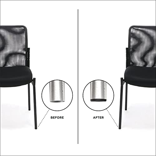Image of Prescott Plastics 2 1 /2 inch (63.5mm) Outer Diameter Ribbed Plastic Hole Plugs, Round Black Metal Tubing End Caps, Strong Furniture Leg Inserts, Impact & Weather Resistant, Made in The USA - 20 Pack