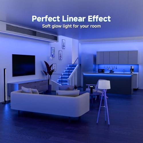 Image of 6.56FT /2M 5V USB LED Light Strip Blue Flexible High Density COB Strips 640LEDs, 8mm LED Tape for Under Cabinet Bedroom No Controller and Power