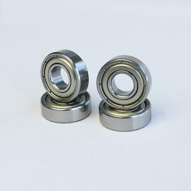 クロム鋼単列深溝ボールフランジベアリングF604-F609ZZ内径6/7/8/9mmグリース潤滑用 ベアリング 699 9X20X6mm 699ZZ F699ZZ 619/9-2Z -2RS 10個(F699ZZ)