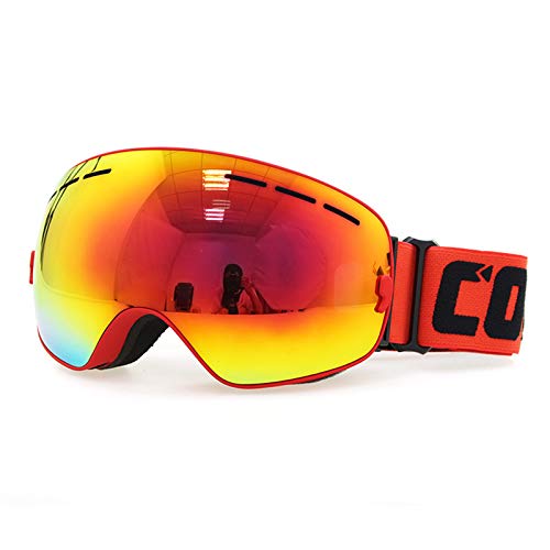 Masque de ski antibuée et protection UV400 grand écran pour snowboard