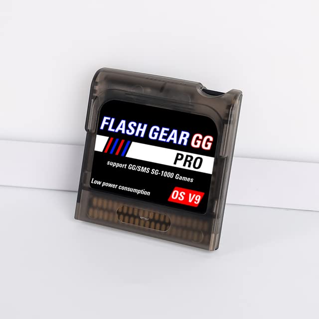 Electronics - New Flash Gear Game Cartridge for SEGAs Game Gear GG Console with 8GB Micro TF Card (Black Clear 2 Chína)